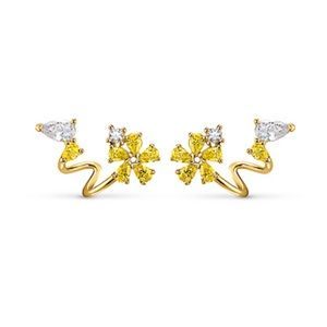 Swarovski Botanical Wrap Pierced Earrings